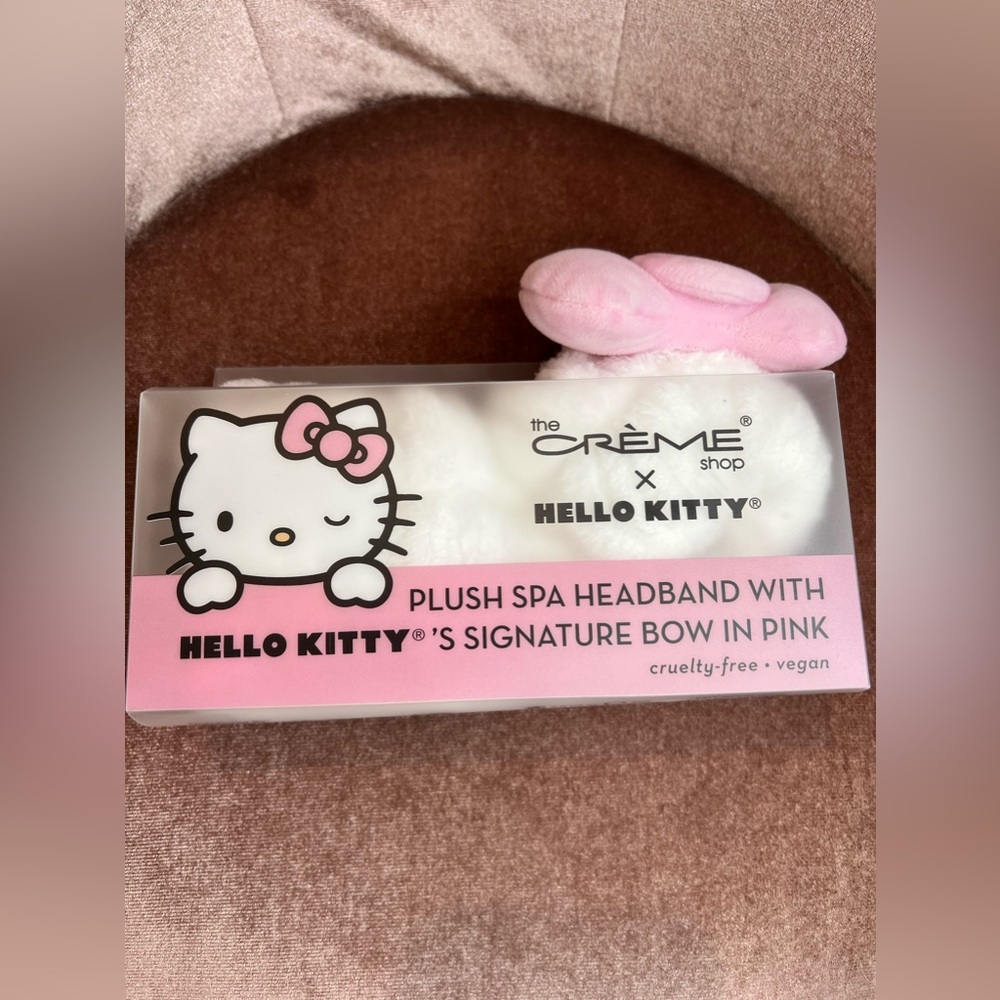Hello Kitty Plush Spa Pink Bow Headband